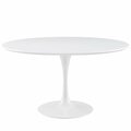 East End Imports Lippa 54 in. Dining Table, White EEI-1119-WHI